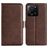 Mobigear Slim Magnet Xiaomi 13T Hoesje Bookcase Portemonnee - Bruin