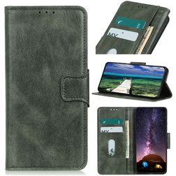 Mobigear Classy Samsung Galaxy S22 Ultra Hoesje Bookcase Portemonnee - Groen
