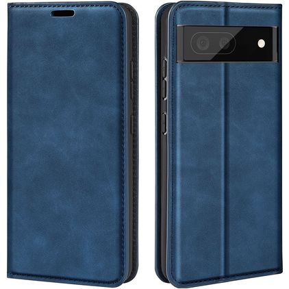 Mobigear Retro Slim Google Pixel 7 Hoesje Bookcase Portemonnee - Donkerblauw