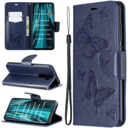 Mobigear Butterfly Xiaomi Redmi Note 8 Pro Hoesje Bookcase Portemonnee - Blauw
