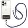 Mobigear Nylon Lanyard Universeel Telefoonkoord Verstelbaar - Zwart / Wit / Groen