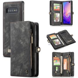 Caseme 008 Samsung Galaxy S10 Plus Hoesje Uitneembare 2in1 Bookcase Portemonnee - Zwart