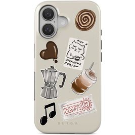 Burga Tough iPhone 16 MagSafe Hoesje Hardcase Backcover Shockproof - Oat Milk Please