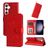 Mobigear Sunflower Samsung Galaxy S24 Plus Hoesje Bookcase Portemonnee - Rood