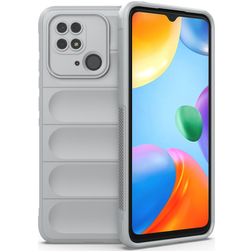 Mobigear Bumpy Xiaomi Redmi 10C Hoesje Flexibel TPU Backcover - Grijs