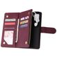 Mobigear Zipper Samsung Galaxy A51 Hoesje Bookcase Portemonnee - Rood