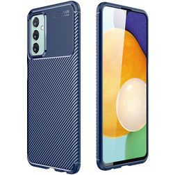 Mobigear Racing Samsung Galaxy M23 Hoesje Flexibel TPU Backcover - Blauw
