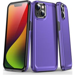 Mobigear Slim Armor iPhone 15 Plus Hoesje Hardcase Backcover Shockproof - Paars