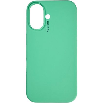 Nudient Base iPhone 16 Plus Siliconen Hoesje Backcover - Mint Green