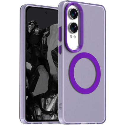 Mobigear Shockproof OnePlus Nord CE 4 Lite MagSafe Hoesje Hardcase Backcover - Paars