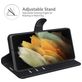 Mobigear Classic Samsung Galaxy S22 Ultra Hoesje Bookcase Portemonnee - Zwart