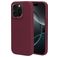 Mobiparts iPhone 16 Pro Siliconen Hoesje Backcover - Plum Red