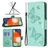 Mobigear Butterfly Samsung Galaxy A13 4G Hoesje Bookcase Portemonnee - Turquoise