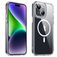 Valenta Trend iPhone 15 MagSafe Hoesje Hardcase Backcover - Transparant / Wit