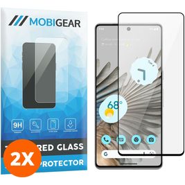 Mobigear Premium Google Pixel 7 Pro Glazen Screenprotector - Case Friendly - Zwart (2-Pack)