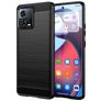 Mobigear Brushed Slim Motorola Edge 30 Fusion Hoesje Flexibel TPU Backcover - Zwart