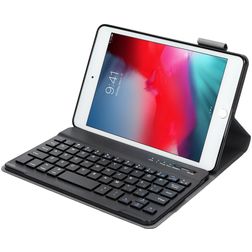 Mobiparts Bluetooth Keyboard iPad Mini 5 (2019) Hoes QWERTY Bluetooth Toetsenbord Bookcase - Zwart