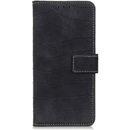 Mobigear Croco OPPO Reno 3 Pro Hoesje Bookcase Portemonnee - Zwart