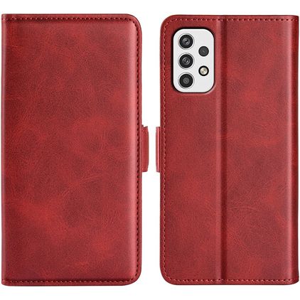 Mobigear Slim Magnet Samsung Galaxy A23 Hoesje Bookcase Portemonnee - Rood