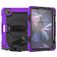 Mobigear SureGrip Xtreme iPad Air 11 Inch (2025) Hoes Hard Kunststof,Siliconen Backcover + Stylus Houder + Schouderband + Standaard - Paars