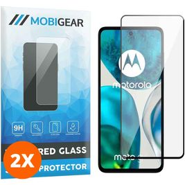 Mobigear Premium Motorola Moto G52 Glazen Screenprotector - Case Friendly - Zwart (2-Pack)