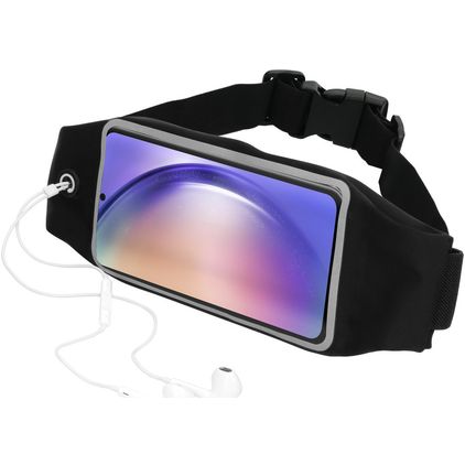 Mobiparts Comfort Fit Belt Telefoonhouder Hardlopen Samsung Galaxy A54 Sport Hoesje Neopreen Heuptas - Zwart