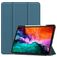 Mobigear Tri-Fold Gel iPad Pro 12.9 Inch (2021) Hoes TPU,Kunstleer Bookcase + Stylus Houder - Groen