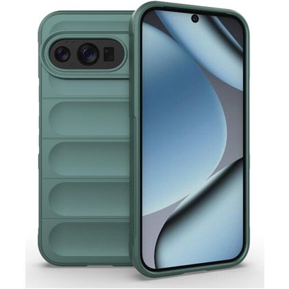 Mobigear Bumpy Google Pixel 10 Pro Hoesje Flexibel TPU Backcover - Groen