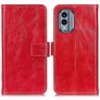 Mobigear Basic Nokia X30 Hoesje Bookcase Portemonnee - Rood