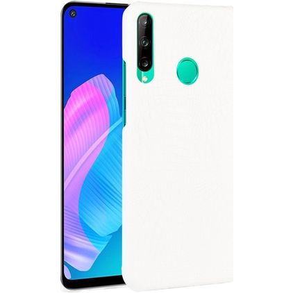 Mobigear Croco Huawei P40 Lite E Hoesje Hardcase Backcover - Wit