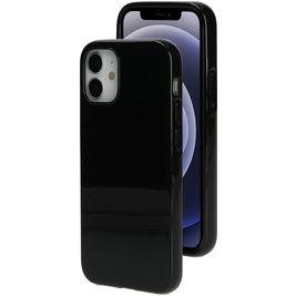 Mobiparts Classic iPhone 12 Mini Hoesje Flexibel TPU Backcover - Matt Black