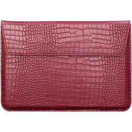 Mobigear Envelope Croco Laptop Sleeve (max 25 cm x 36 cm) Laptop hoes - Rood