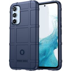 Mobigear Rugged Shield Samsung Galaxy A54 Hoesje Flexibel TPU Backcover Shockproof - Blauw