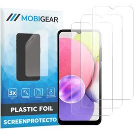 Mobigear Samsung Galaxy A03s Screenprotector Folie - Case Friendly (3-Pack)