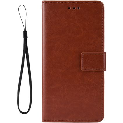Mobigear Wallet Motorola One Vision Hoesje Bookcase Portemonnee - Bruin