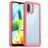 Mobigear Crystal Xiaomi Redmi A1 4G Hoesje Hardcase Backcover Shockproof - Transparant / Rood