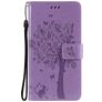 Mobigear Tree Samsung Galaxy S21 Hoesje Bookcase Portemonnee - Paars