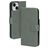 Mobiparts Classic Wallet iPhone 15 Hoesje Bookcase Portemonnee - Stone Green