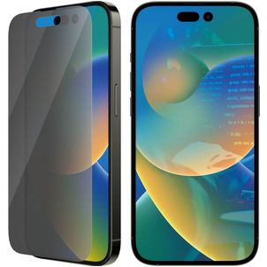 PanzerGlass Classic Fit iPhone 14 Pro Glazen Screenprotector Privacy - Case Friendly