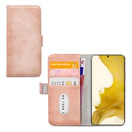 Mobilize Elite Gelly Samsung Galaxy S22 Hoesje Bookcase Portemonnee - Soft Pink