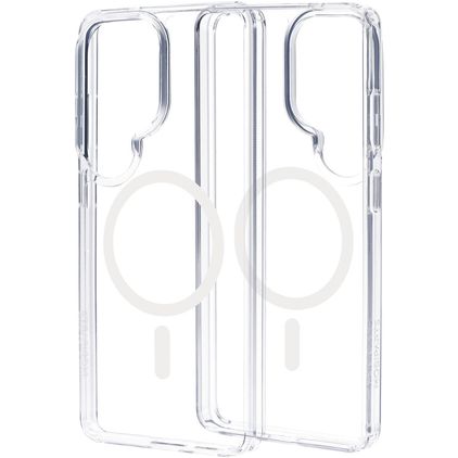 Mobiparts Hardcover Doorzichtig Samsung Galaxy S26 Ultra MagSafe Hoesje Hardcase Backcover - Transparant