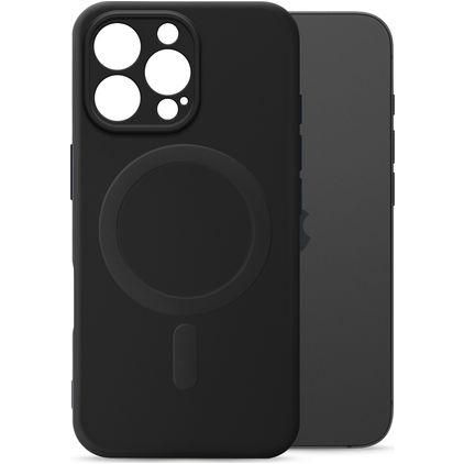 My Style Protective Flex iPhone 16 Pro MagSafe Hoesje Flexibel TPU Backcover - Zwart