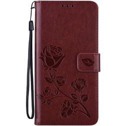 Mobigear Roses HONOR 50 Lite Hoesje Bookcase Portemonnee - Bruin