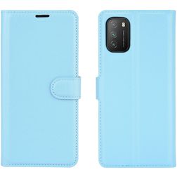 Mobigear Classic POCO M3 Hoesje Bookcase Portemonnee - Blauw