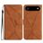Mobigear Stitch iPhone Air Hoesje Bookcase Portemonnee - Bruin