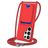 Mobigear Lanyard Card Samsung Galaxy S26 Ultra Siliconen Hoesje met koord en Pasjeshouder - Rood