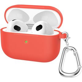Mobigear Classic Apple AirPods 3 Hoesje Flexibel Siliconen - Rood