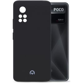 Mobilize Rubber Gelly POCO X4 Pro 5G Hoesje Flexibel TPU Backcover - Matt Black