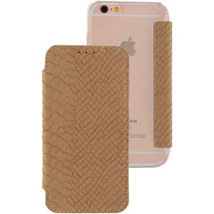 Mobilize Slim Gelly iPhone 6 Hoesje Bookcase - Snake Creamy Rose