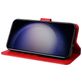 Mobigear Sunflower Samsung Galaxy S24 Plus Hoesje Bookcase Portemonnee - Rood